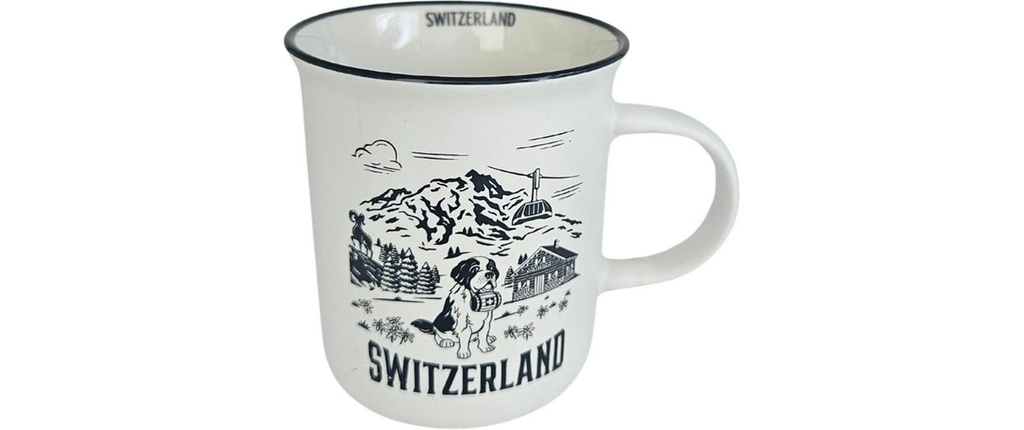 creanorm Tasse Switzerland 330 ml, 1pcs, Blanc