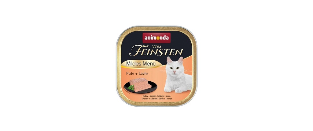 animonda Alimentation humide Vom Feinsten Menu doux Dinde & saumon, 100 g