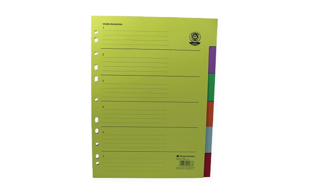 Soennecken Registre RC, 1-6