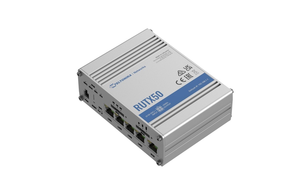 Teltonika Router Industriel 5G RUTX50 5G, WiFi-5, 5x GE LAN