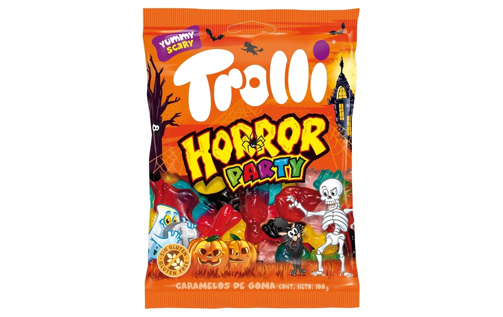 Trolli Bonbons gommeux Fête de l'horreur 100 g