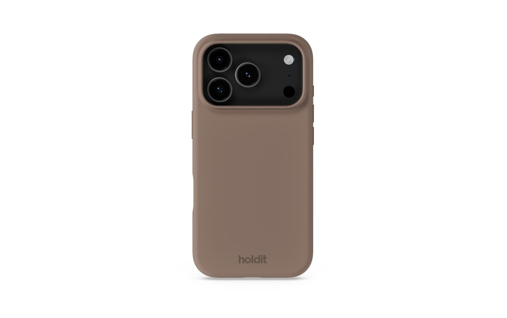 Holdit Coque arrière Silicone iPhone 17 Pro Brun