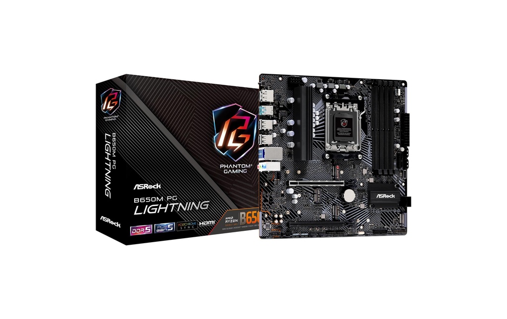 ASRock Carte mère B650M PG Lightning