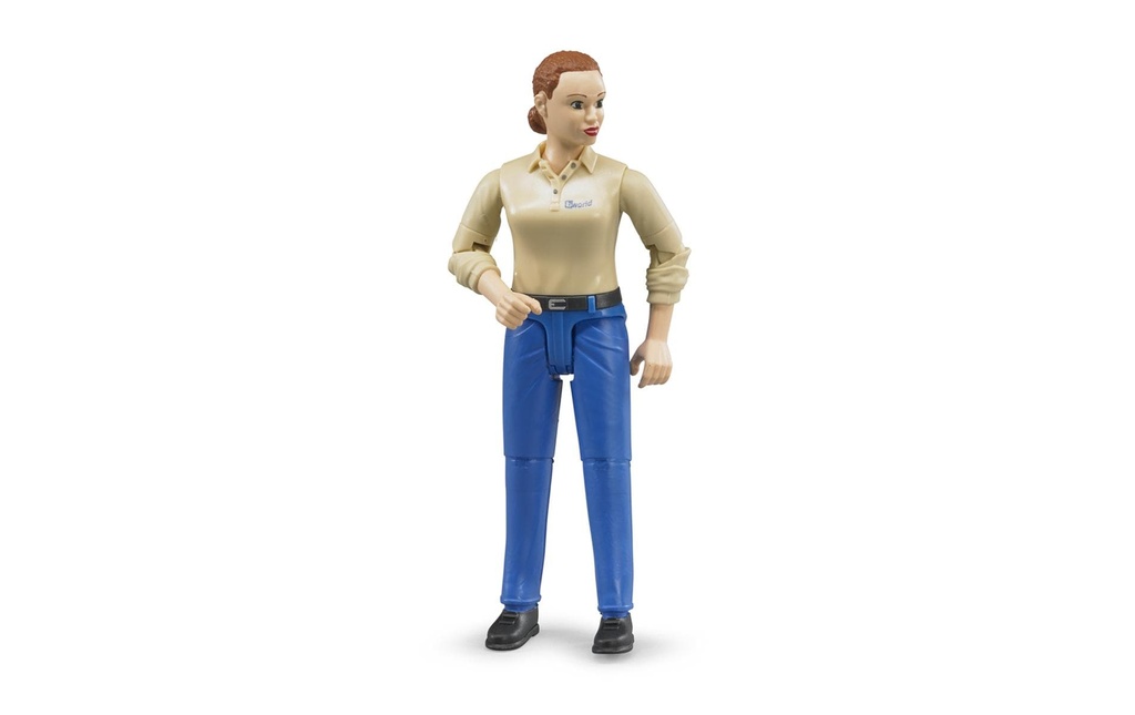 Bruder Spielwaren Figurine Femme au pantalon bleu
