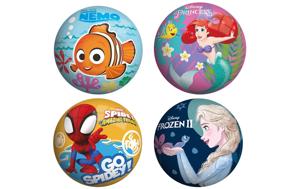 John Disney 100 Balle en mousse 4 fois assortis Ø 6.3 cm