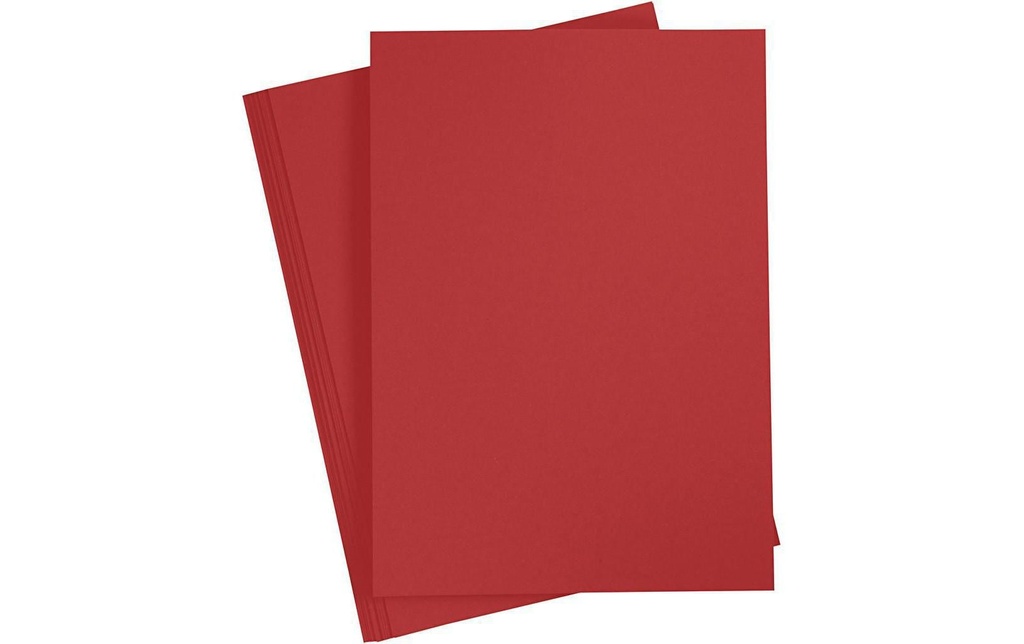 Creativ Company Papier de bricolage 70 g, 20 feuilles, Rouge