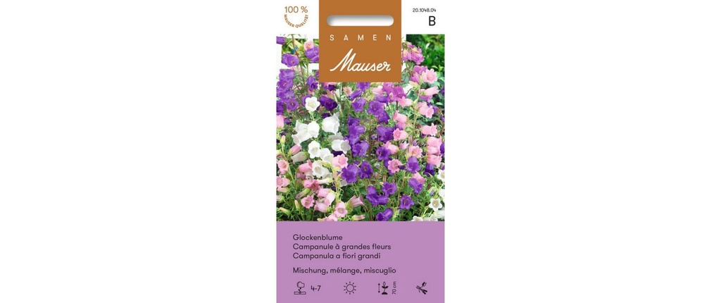 Samen Mauser Semence Mélange à grosses fleurs de campanule