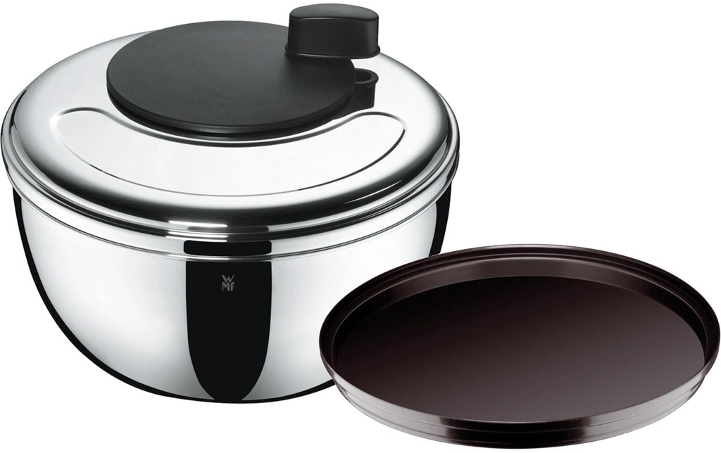 WMF Essoreuse à salade Gourmet 24 cm, Noir/Argenté