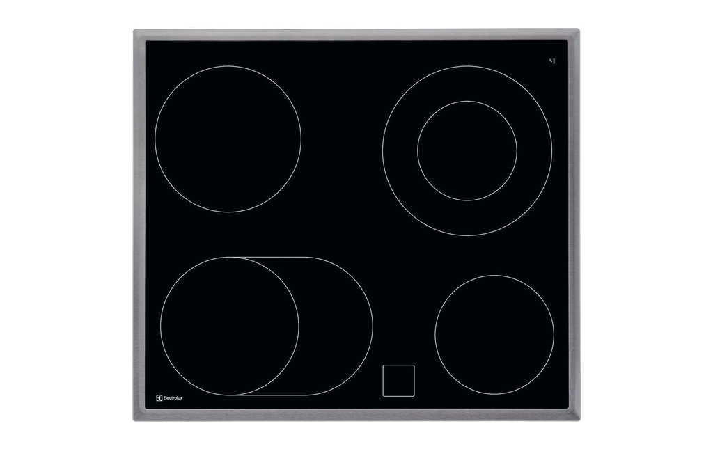 Electrolux Plaque de cuisson en vitrocéramique GK58CCN À plat