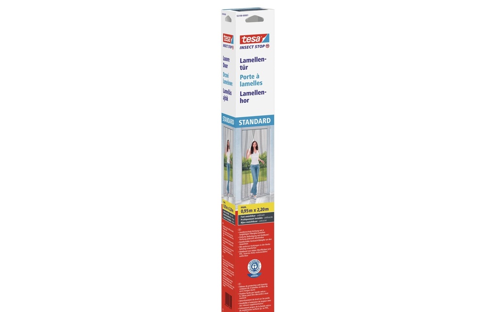 tesa Moustiquaire Insect Stop Porte à lamelles anthracite standard