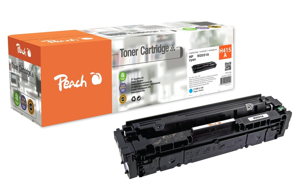 Peach Toner HP Nr. 415A / W2031A Cyan