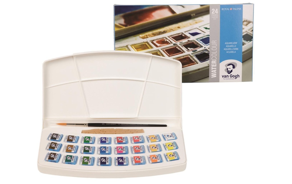 VAN GOGH Aquarelle Pocketbox 24couleurs
