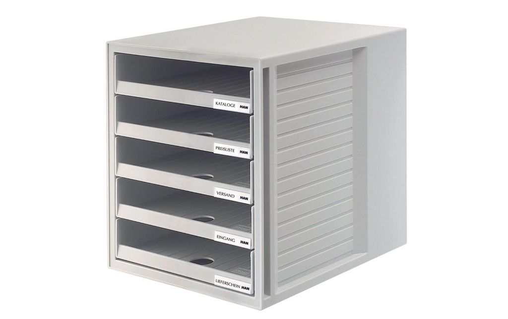 HAN Boîte à tiroirs A4 Ensemble de cabinet, gris