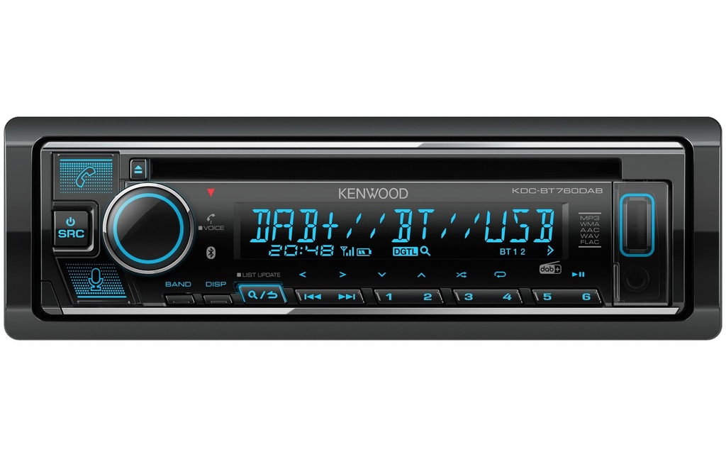 Kenwood Autoradio KDC-BT760DAB 1 DIN