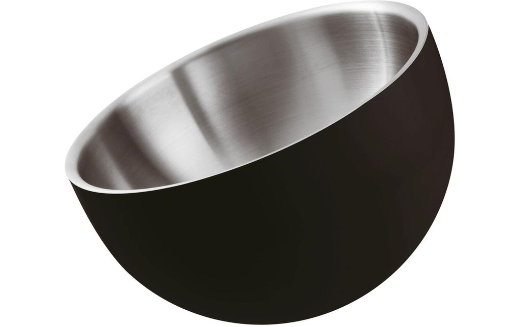 Paderno Bol Double paroi, 18 cm x 14 cm Noir