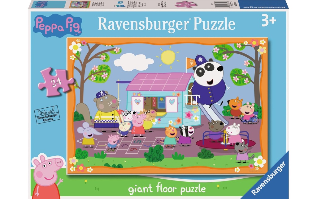 Ravensburger Puzzle de sol Peppa Pigs Clubhouse, 24 pièces