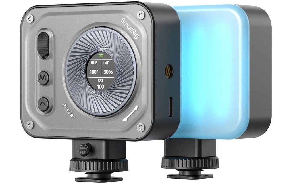 Smallrig Vibe P108 Pro Mini-lampe vidéo à LED Noir