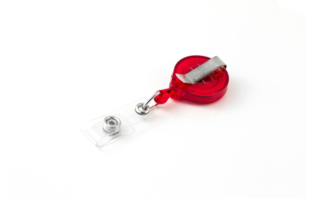 KEY-BAK Porte-carte KB-Mini Badge 90 cm, avec clip, rouge