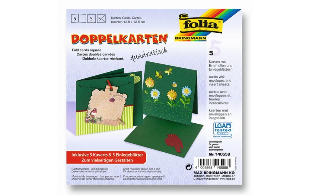 Folia Carte vierge 220 g/m² carré vert