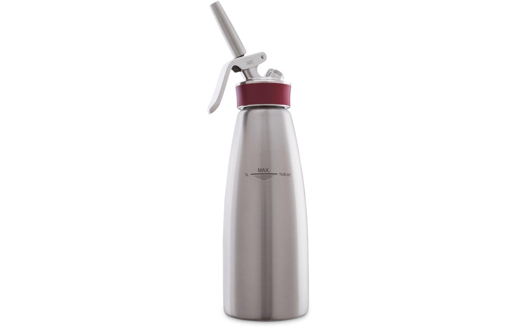 Kisag Souffleurs de crème Whipper Professional 1 l, Argenté