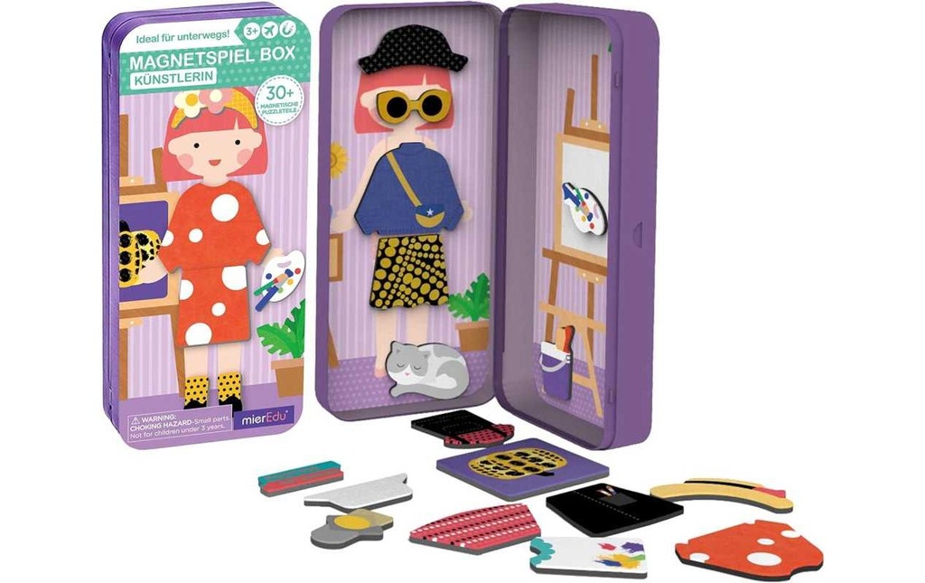 mierEdu Jeux d’enfant Boîte de jeu magnétique de voyage – Artiste