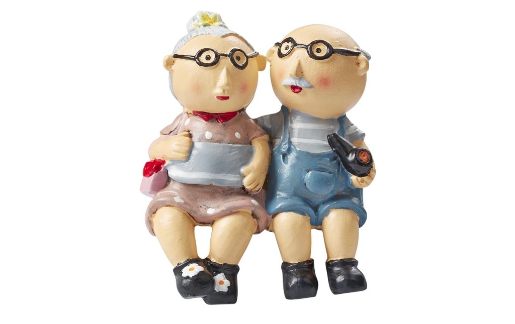 HobbyFun Mini figurine Grand-mère et Grand-père 6 cm