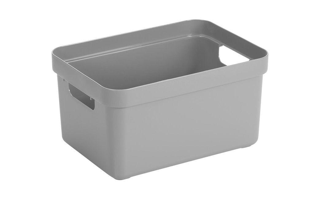 Sigma Home Boîte de rangement 13 l Gris clair