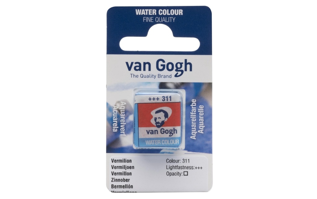 VAN GOGH Aquarelle godet vermillon
