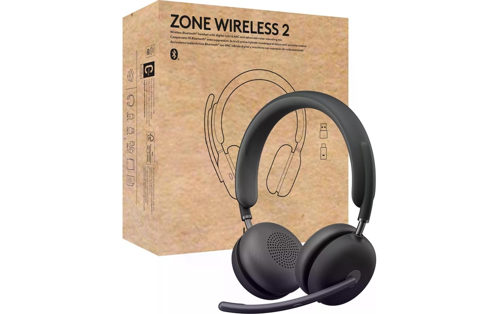 Logitech Casque d'affaires Zone Wireless 2 UC