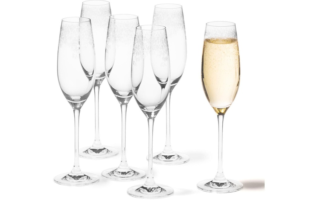 LEONARDO Verre à champagne Chateau 200 ml, 6 Pièce/s, Transparent 