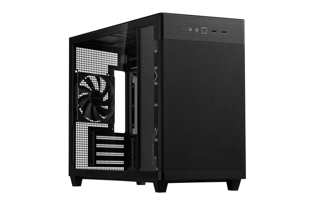 ASUS Boîtier d’ordinateur AP201 MicroATX TG Noir