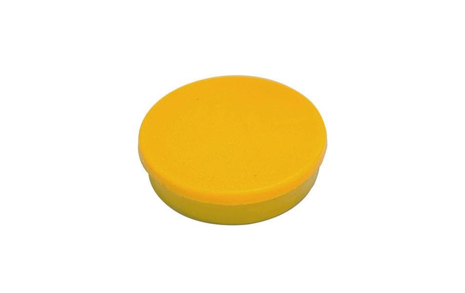 Bi-Office Aimant Super Strong 20 mm Jaune, 10 Pièce/s