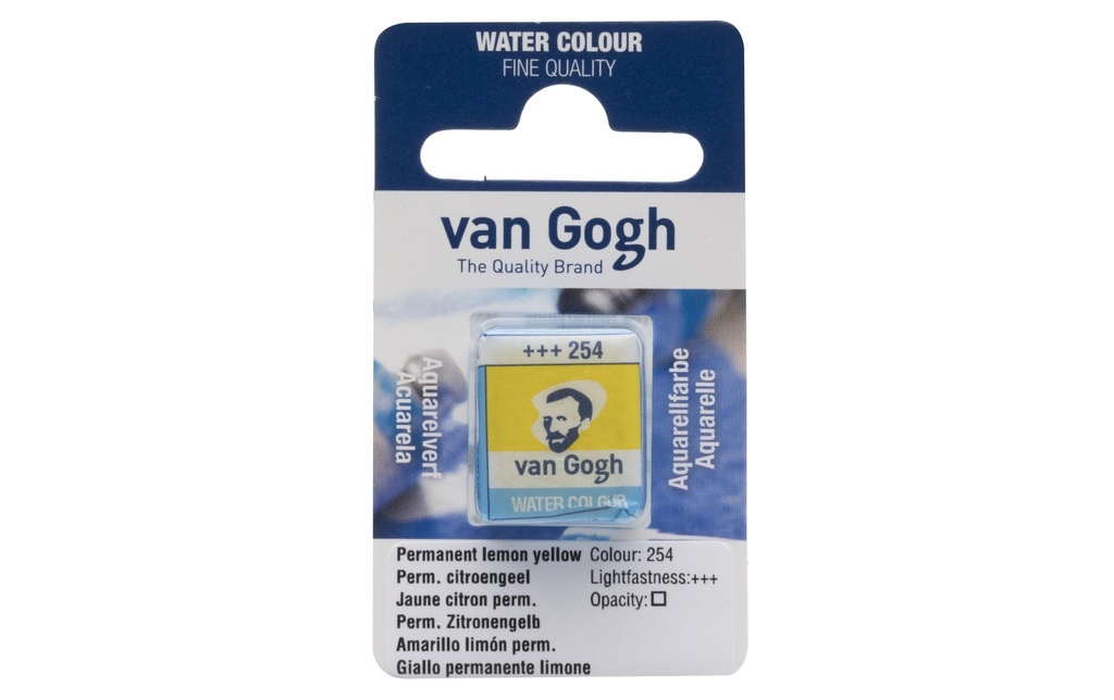 VAN GOGH Aquarelle godet jaune citron
