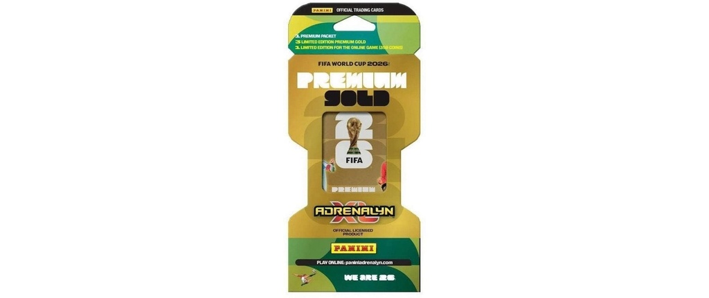 Panini FIFA World Cup 2026 Trading Cards Premium Boîte d'or (10)