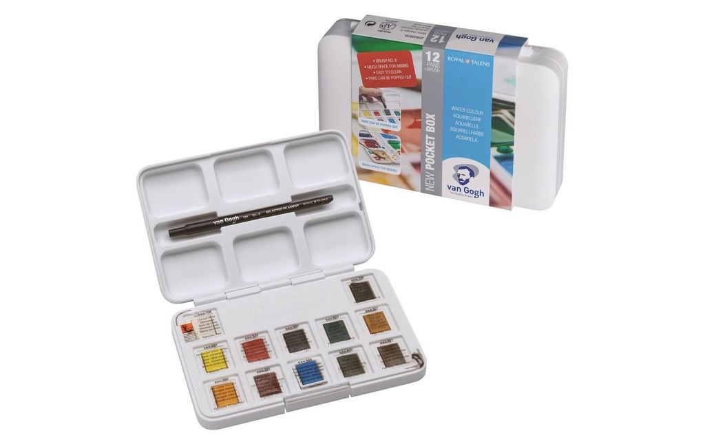 VAN GOGH Aquarelle Pocketbox 12 couleur
