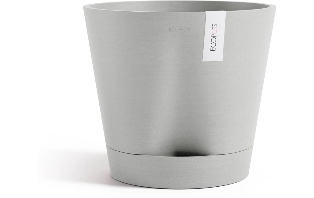 Ecopots Pot de fleur Venice 2 Ø 30 cm Gris clair