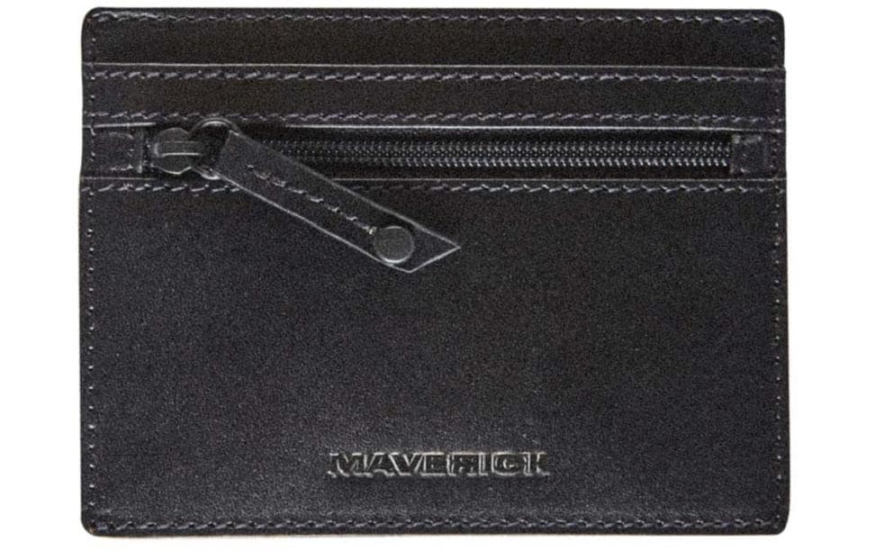 Maverick Portefeuille All Black 11.5 x 8.7 cm, noir