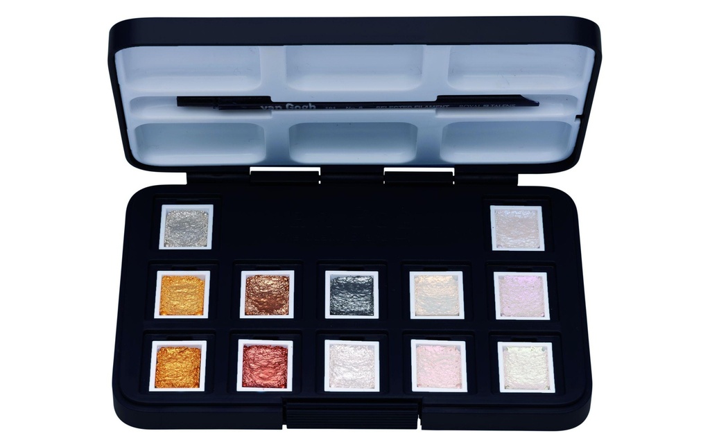 VAN GOGH Aquarell Pocketbox Metallic 12