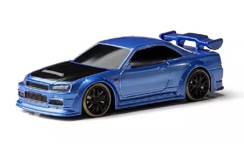 Turbo Racing Micro Drift C64, bleu RTR, 1:76