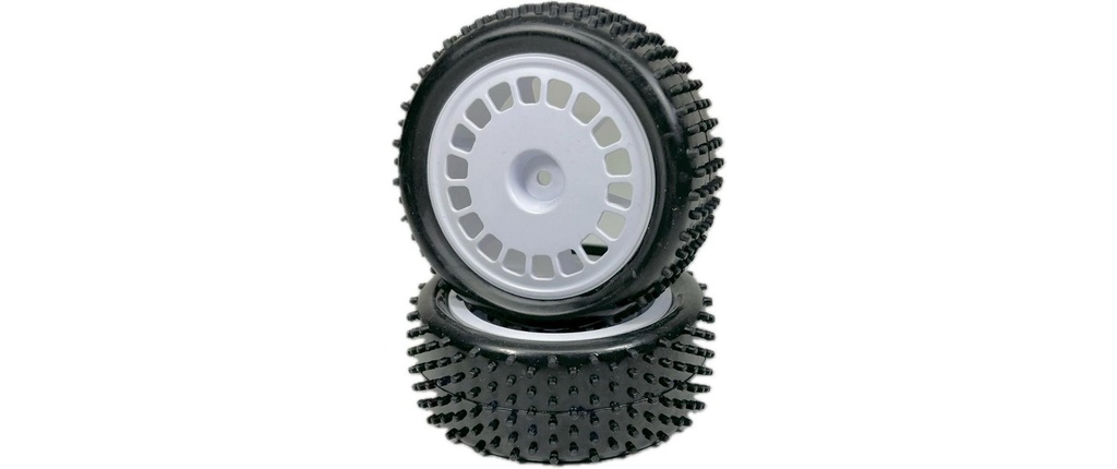 Absima 1:10 Jeu de roues de buggy Mini Pin avant blanc (2)