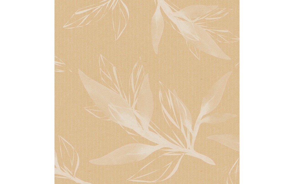 Duni Serviettes en papier Leaves 40 cm x 40 cm, 60 Pièce/s, Nature
