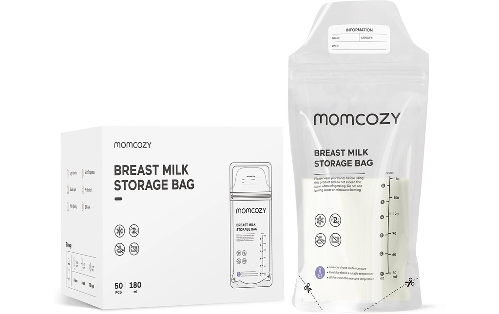 momcozy Sachets de lait maternel 50 pièces