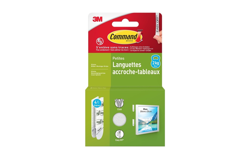 Command Pastille adhésive Command S, 2 kg, 4 kit Blanc