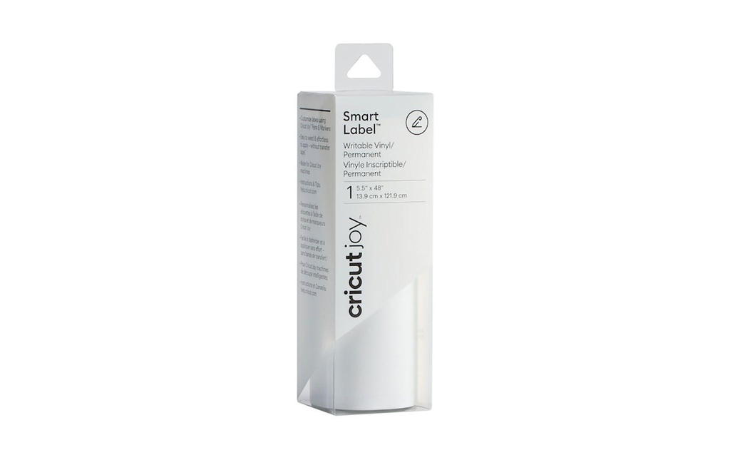 Cricut Film de vinyle Joy Smart Label 13.9 x 121.9 cm Adhésif blanc