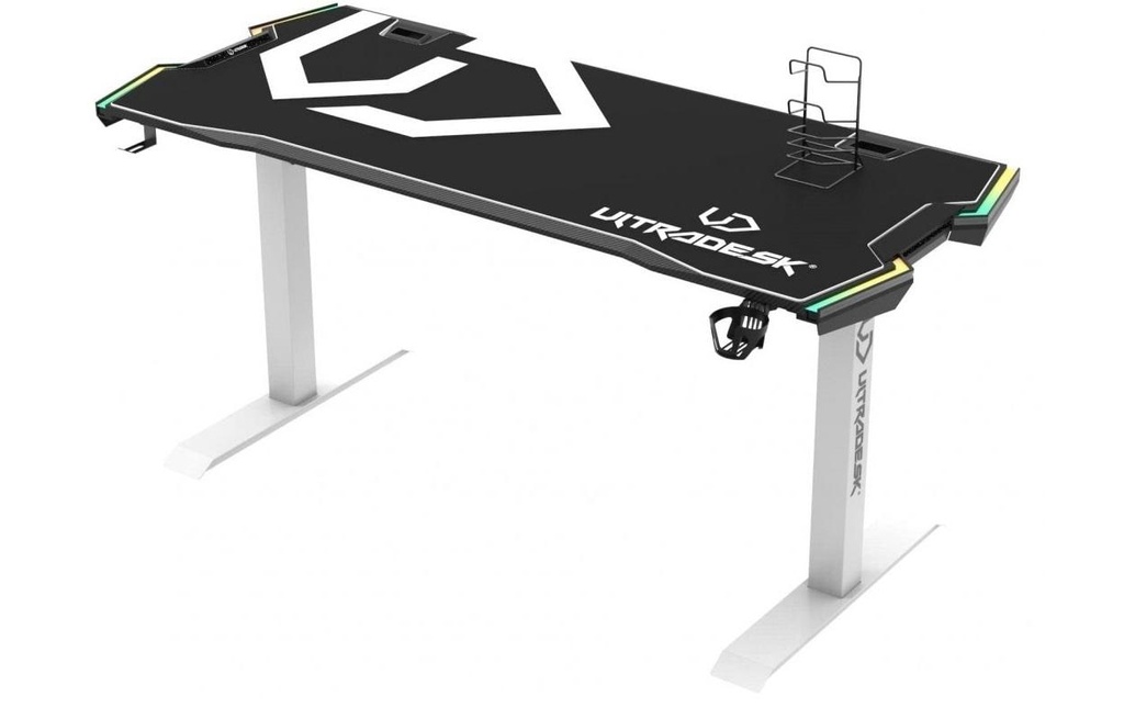 Ultradesk Table de jeu Force Blanc