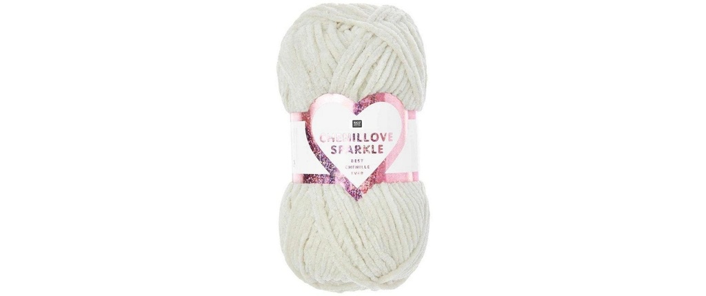 Rico Design Laine Rico Chenillove Sparkle Crème