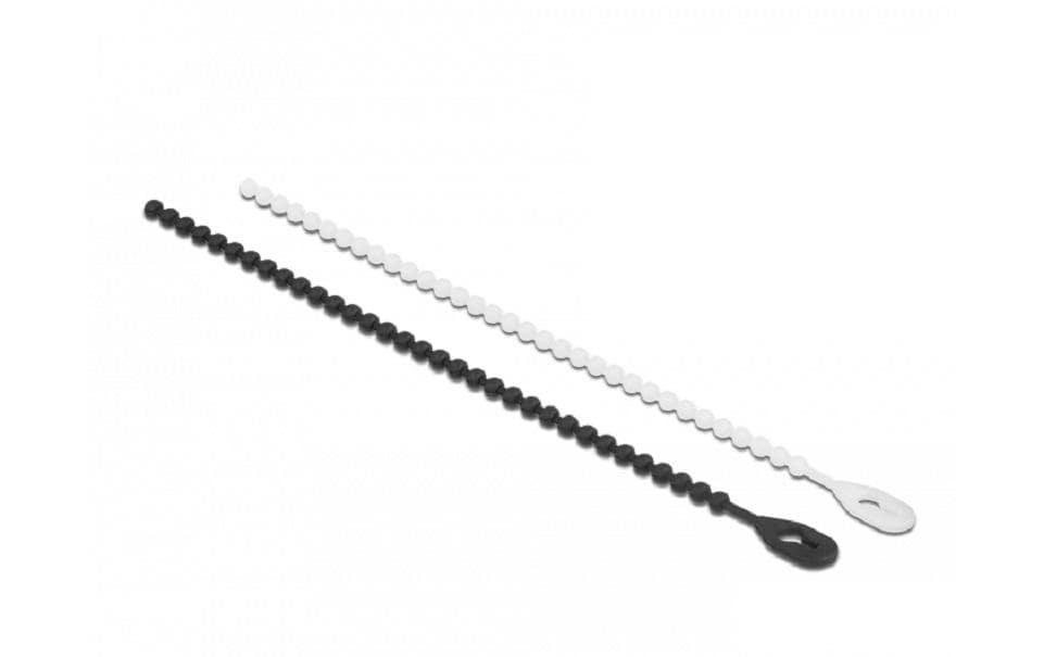 Delock Serre-câble Noir/Blanc 180 mm x 3.6 mm, 100 pieces