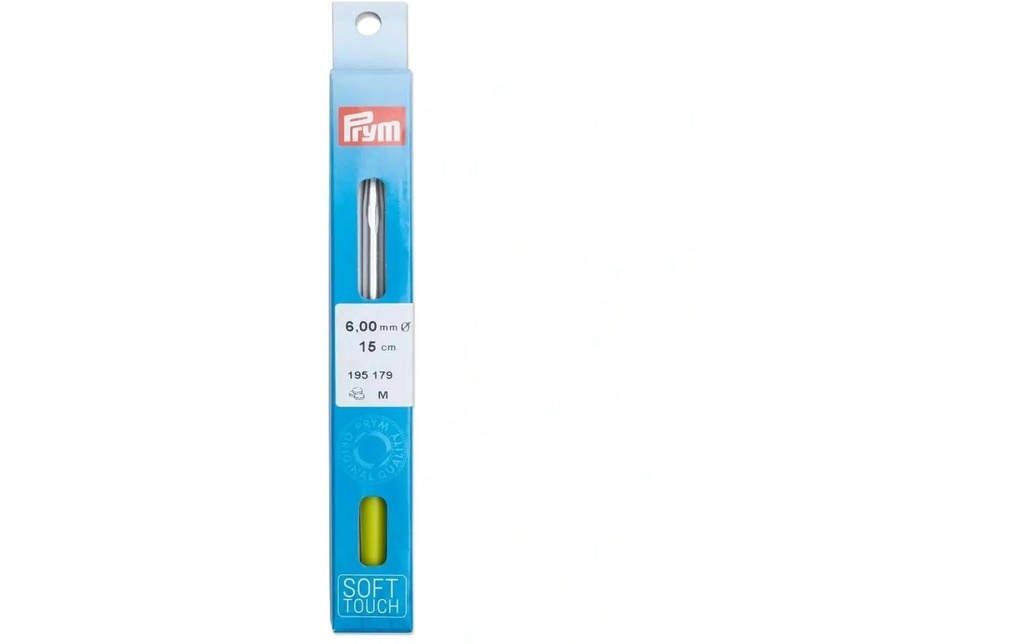 Prym Crochet Ø 6 mm, laine, manche souple
