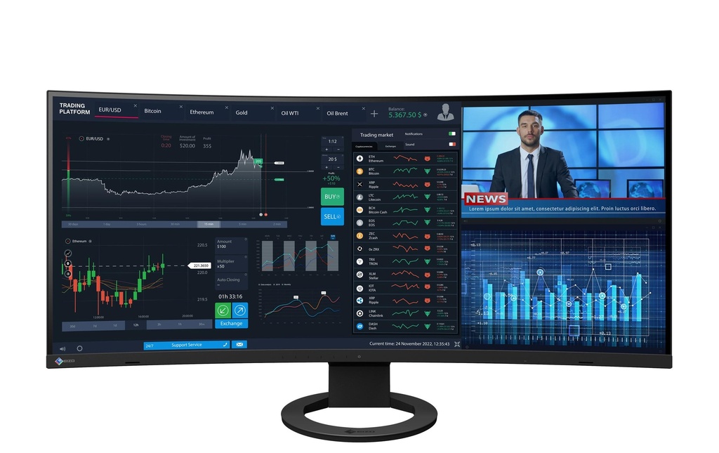 EIZO Moniteur EV3895 Swiss Edition Noir