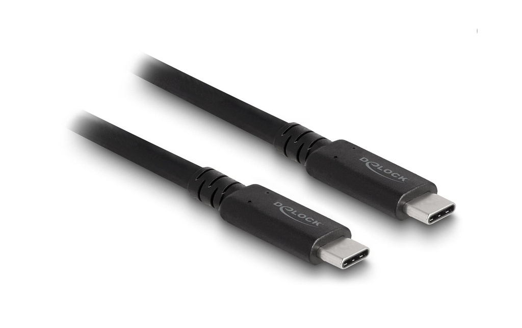 Delock Câble USB4 40 Gbps coaxial USB-C - USB-C 1.2 m